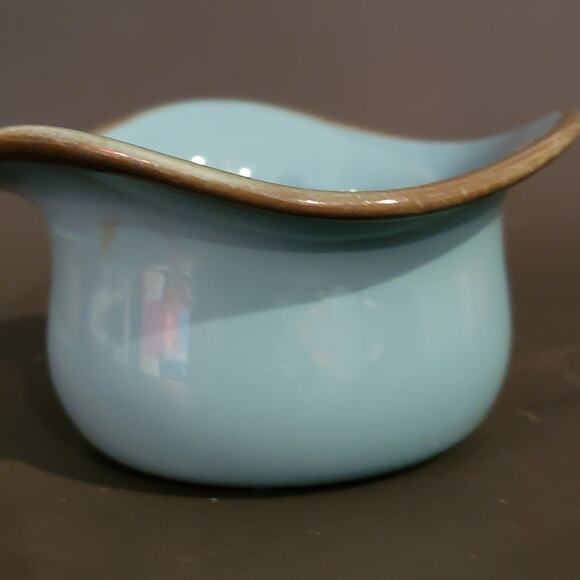 Southern Living Blue Glazed Stoneware Bowl 4"x2" Made in Brazil - Picture 1 of 10